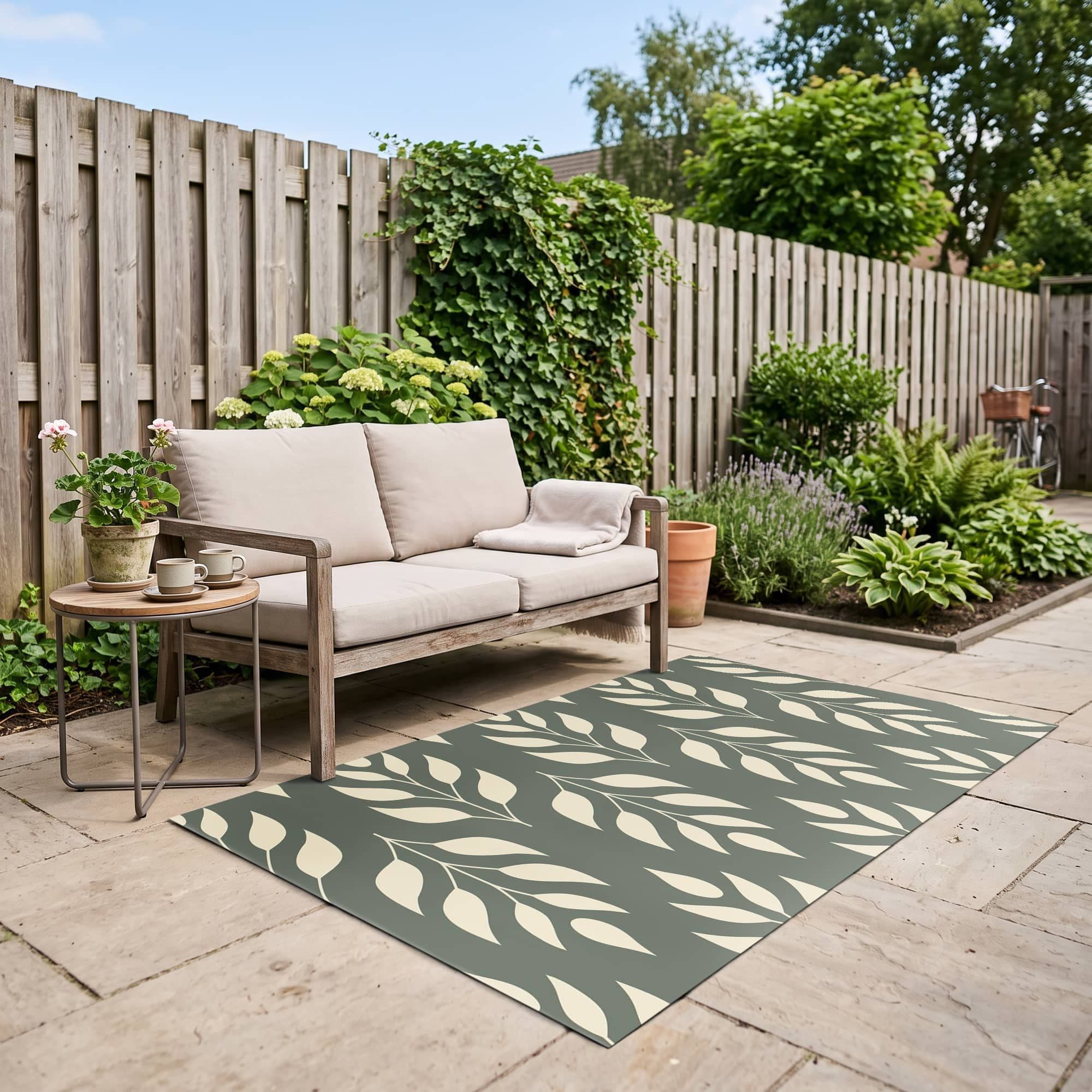 Botanic Leaf Sage Buitenkleed, productfoto 1