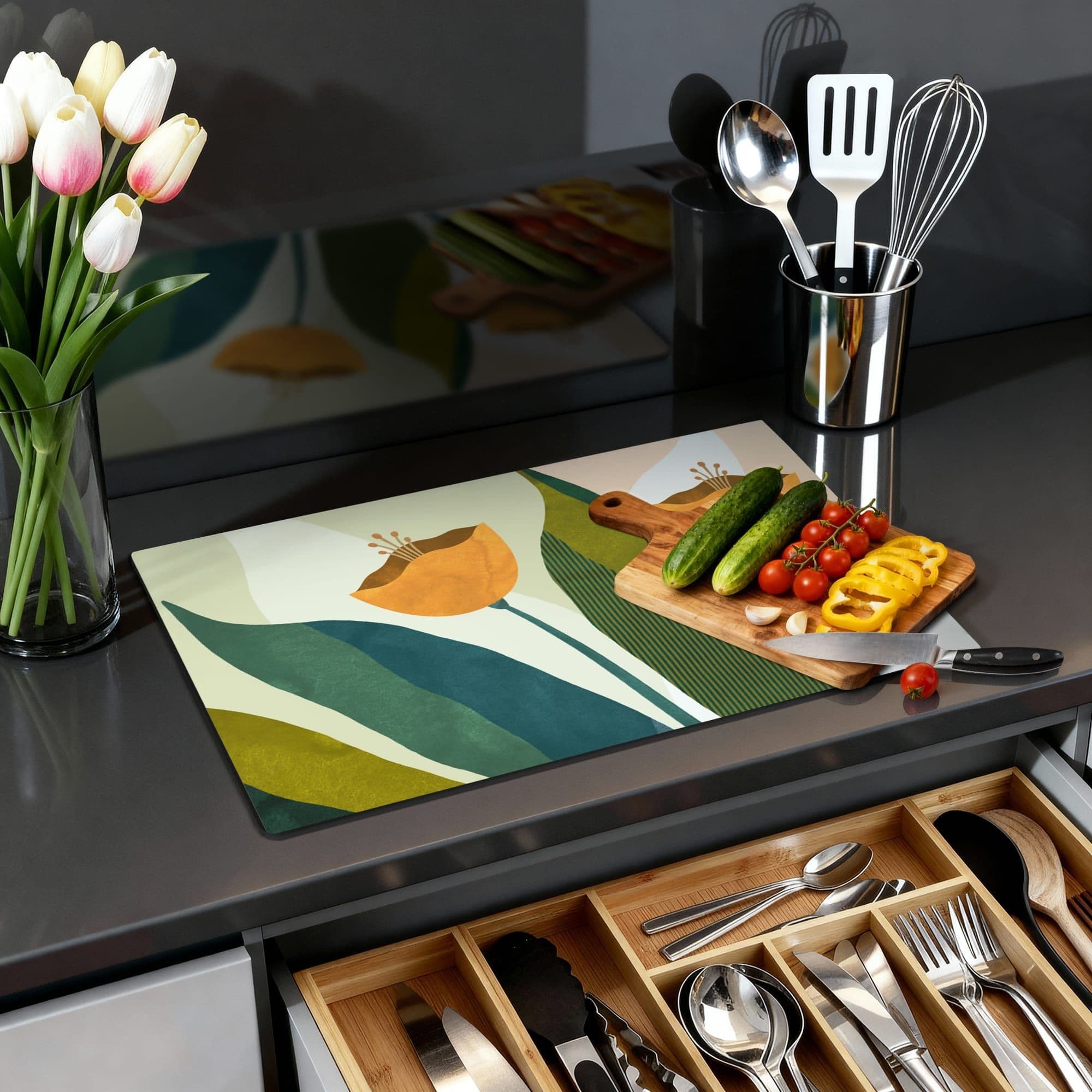 Amber Duo Inductiebeschermer, productfoto 1