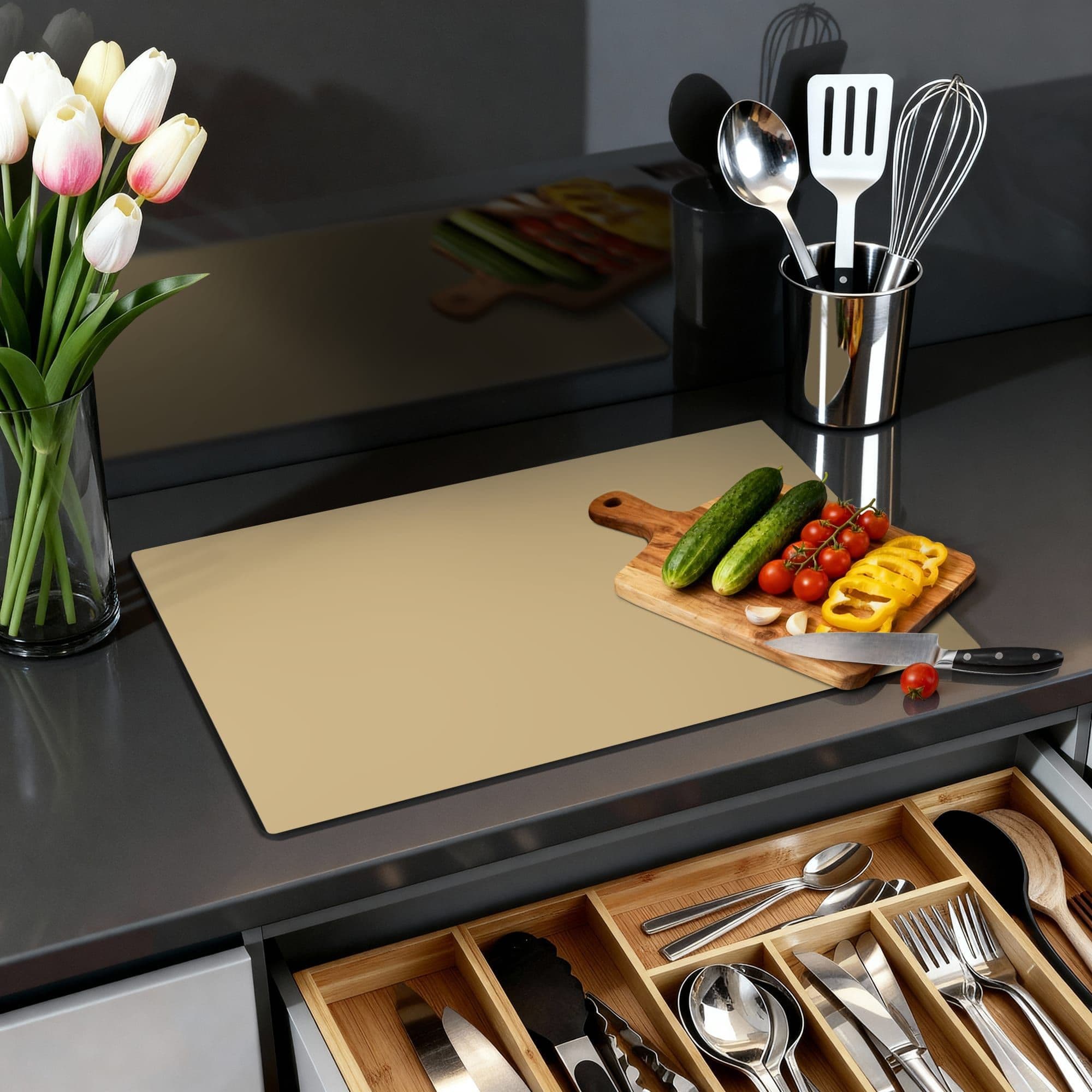 Champagne Glow Inductiebeschermer, productfoto 1