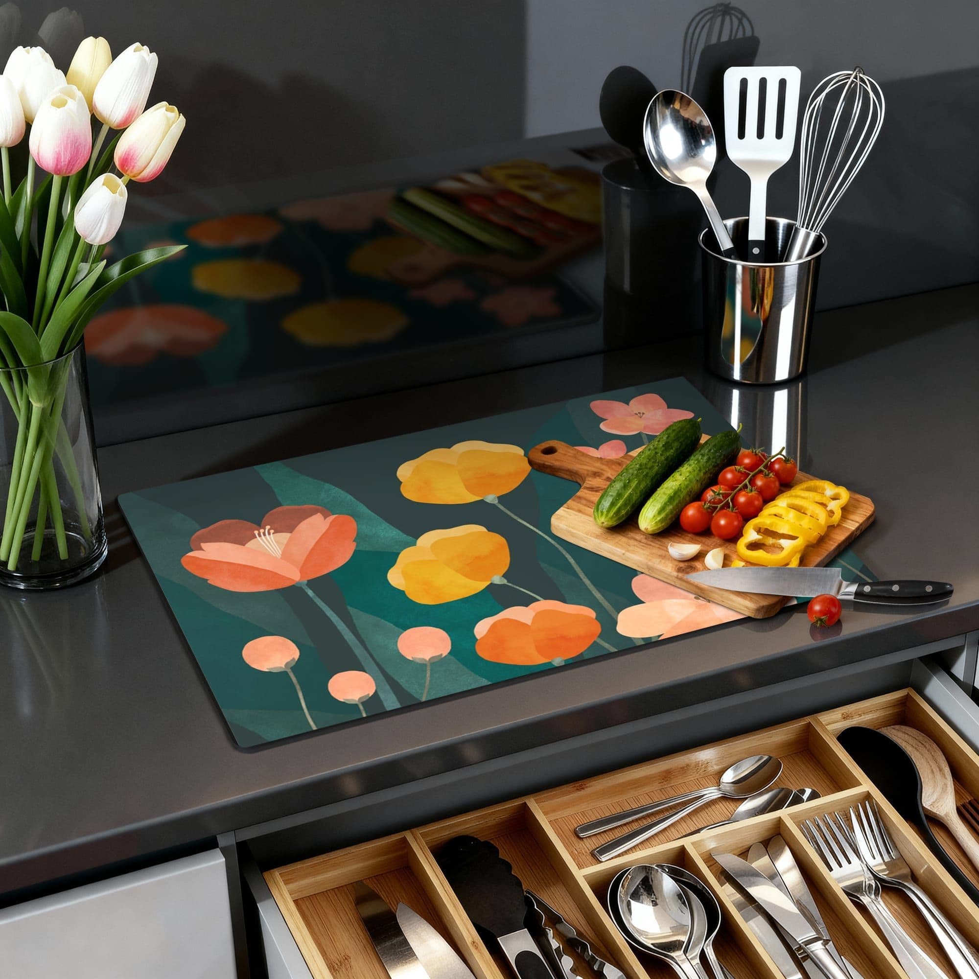 Evening Garden Inductiebeschermer, productfoto 1