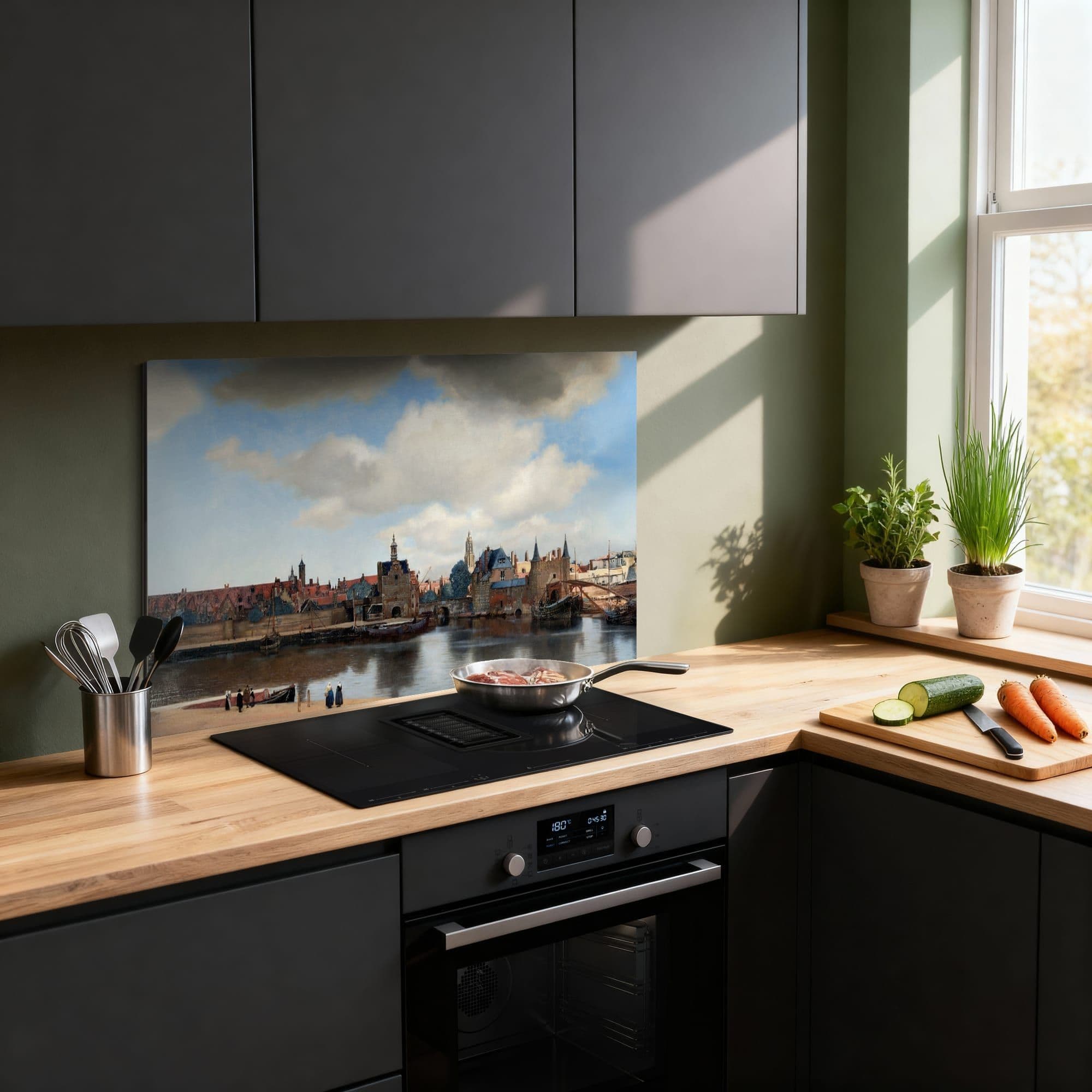 Gezicht op Delft Spatscherm, productfoto 1