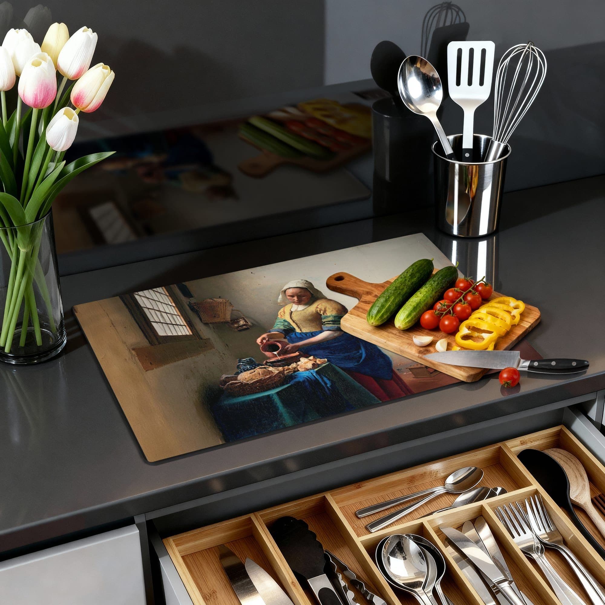 Melkmeisje Inductiebeschermer, productfoto 1