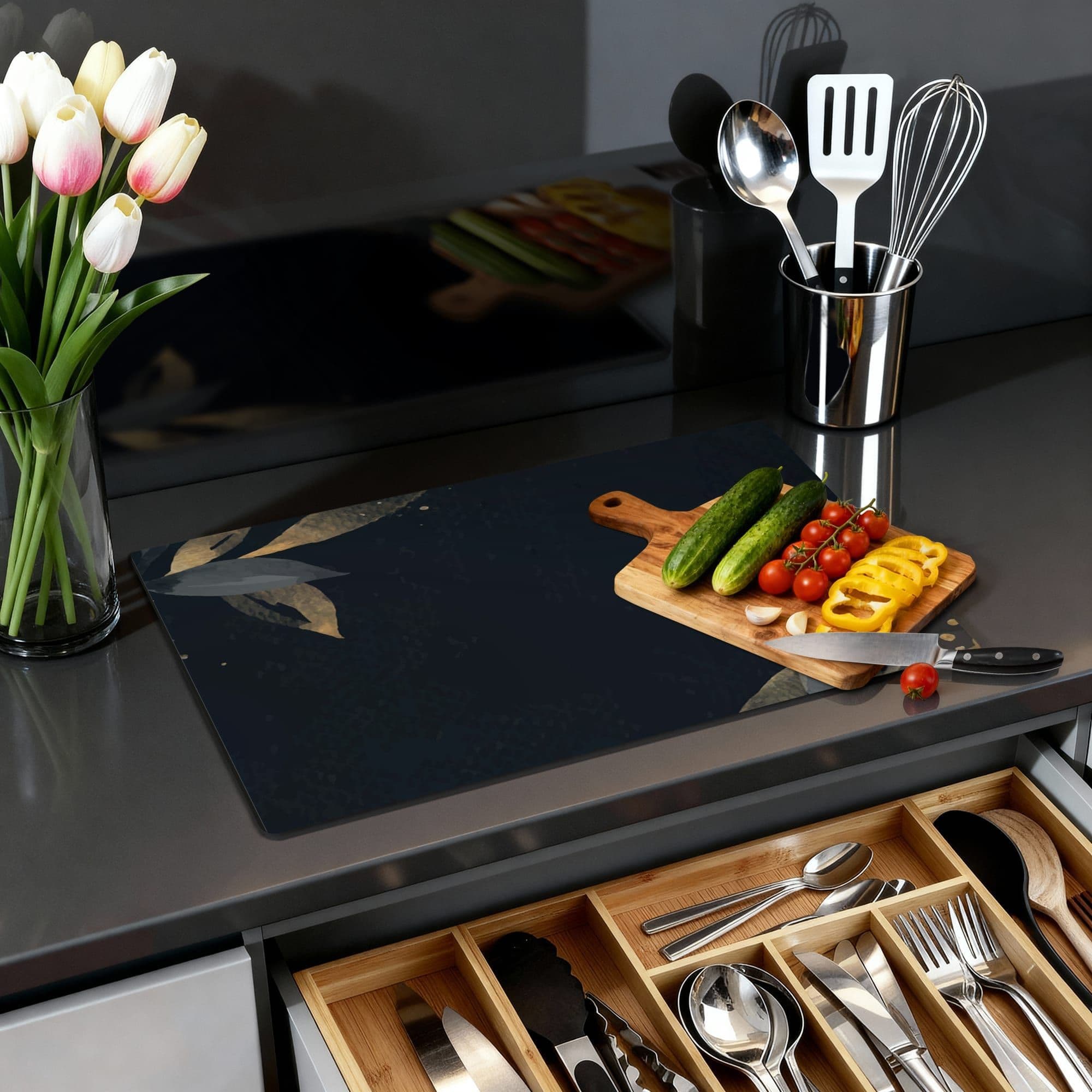 Black Olive Inductiebeschermer, productfoto 1