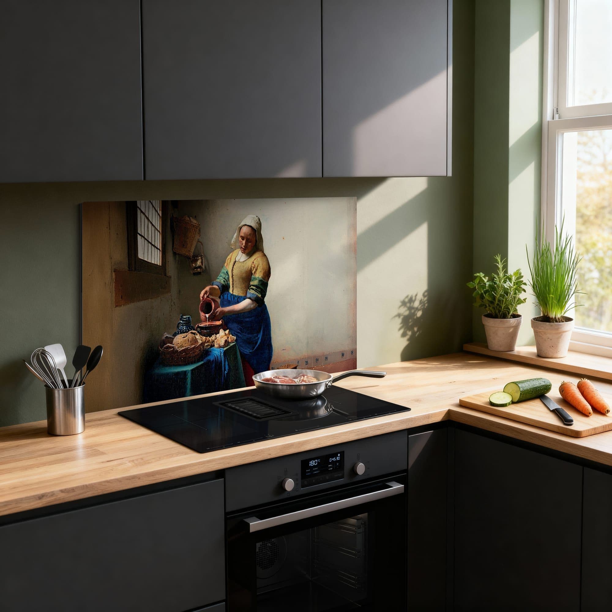 Melkmeisje Spatscherm, productfoto 1