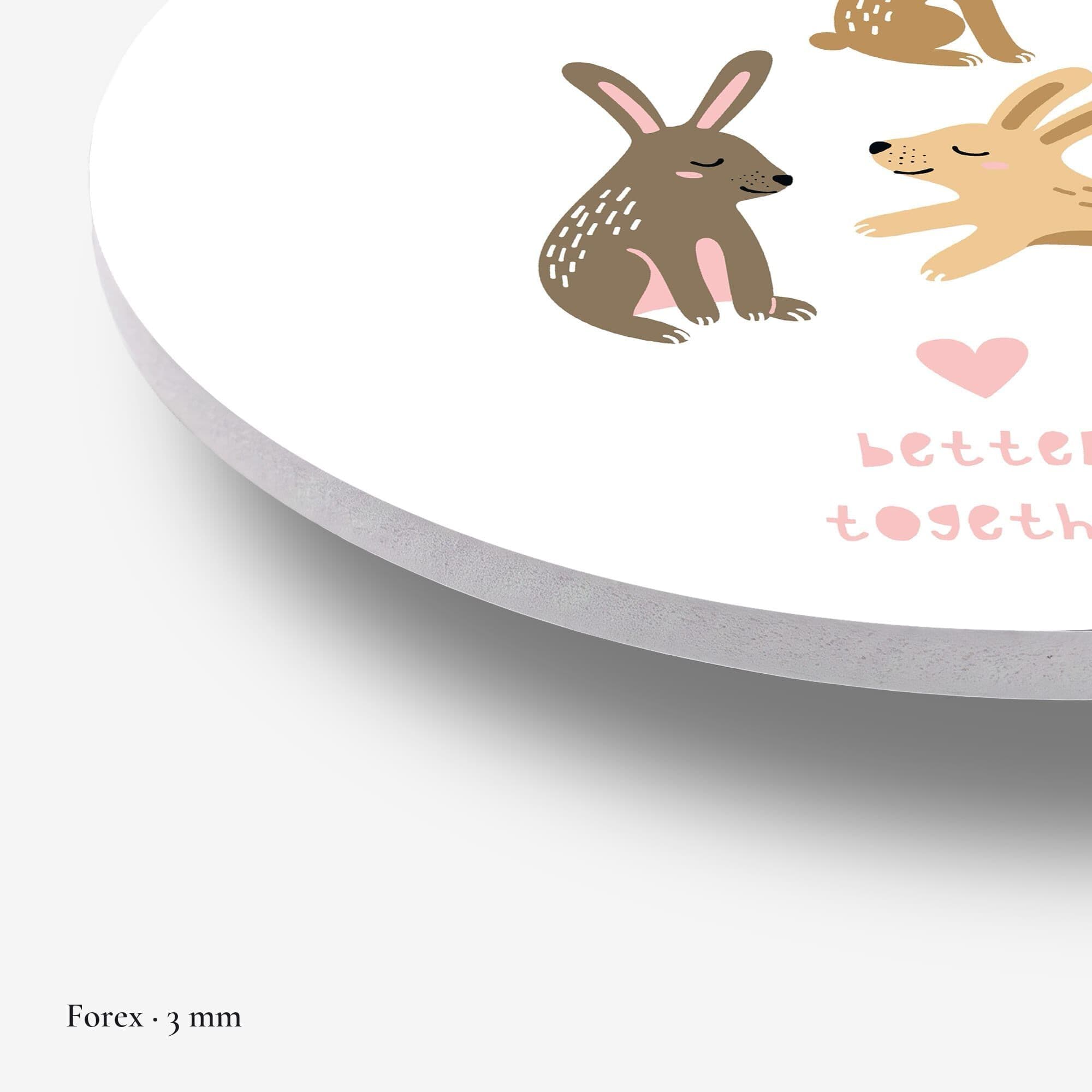 Konijntjes Samen Muurcirkel, detail rand forex