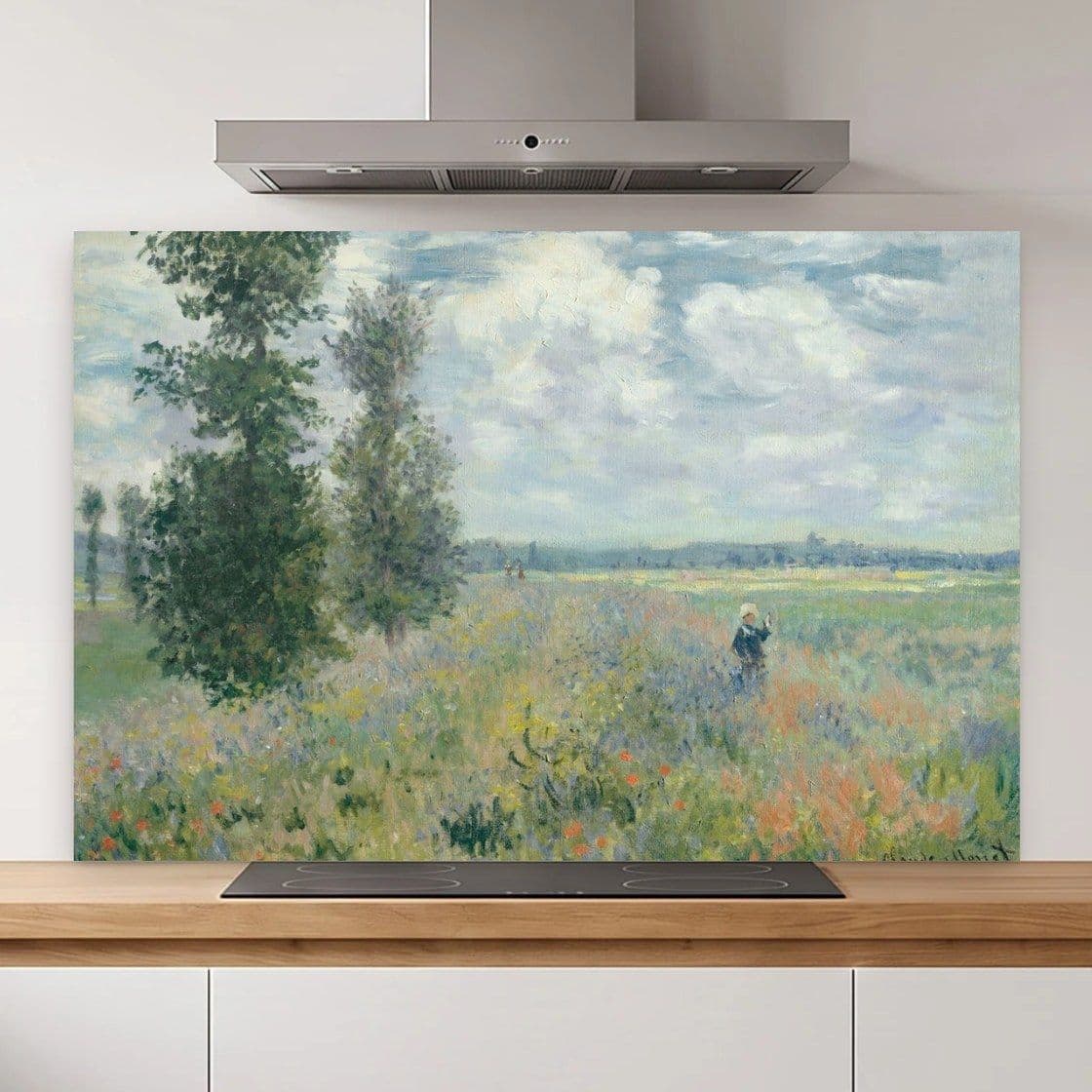 Klaprozenveld bij Argenteuil - Claude Monet Spatscherm