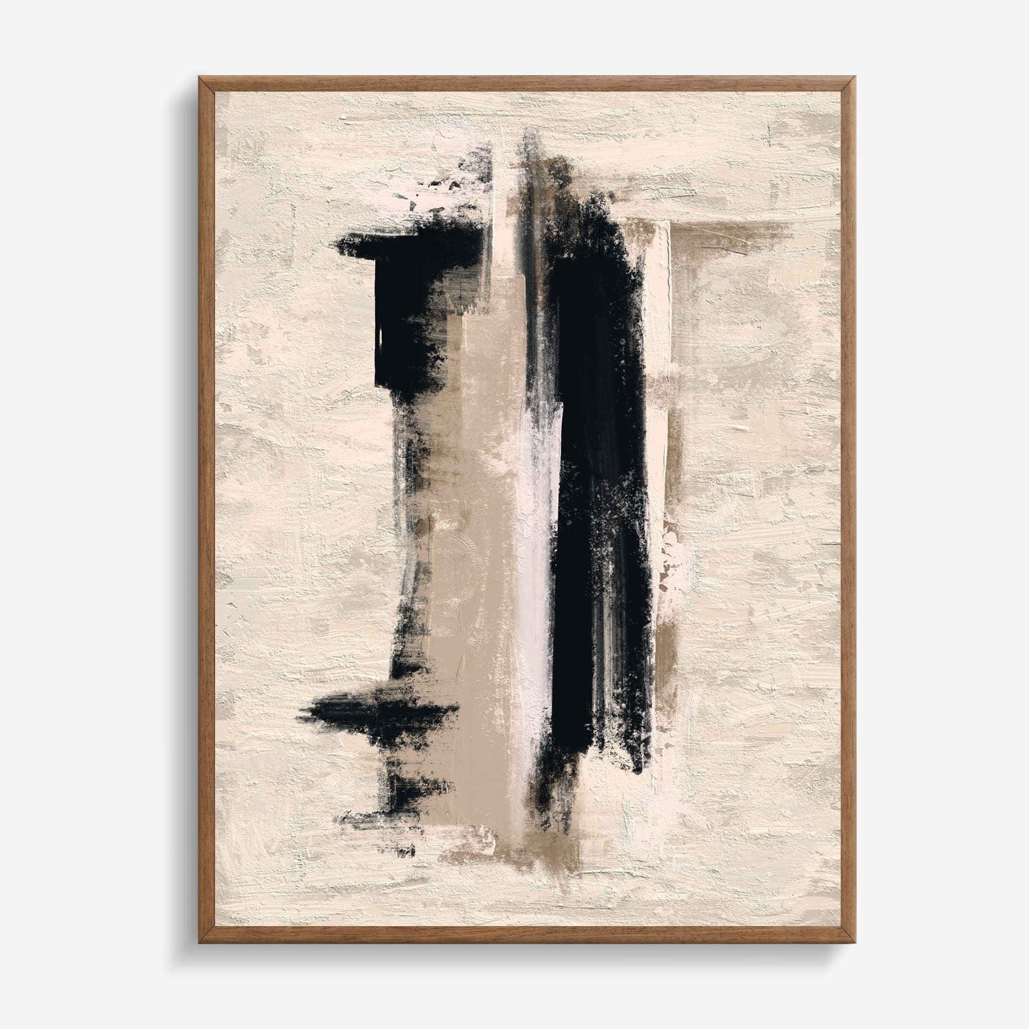 Abstract Zwart Beige