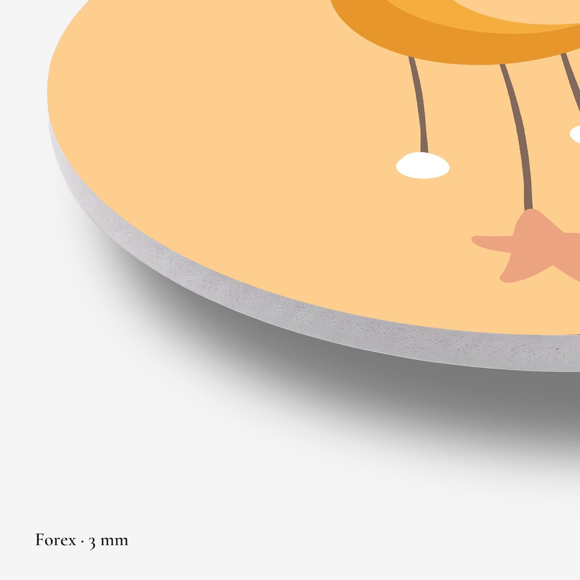 Golden Moon Dream Muurcirkel, detail rand forex
