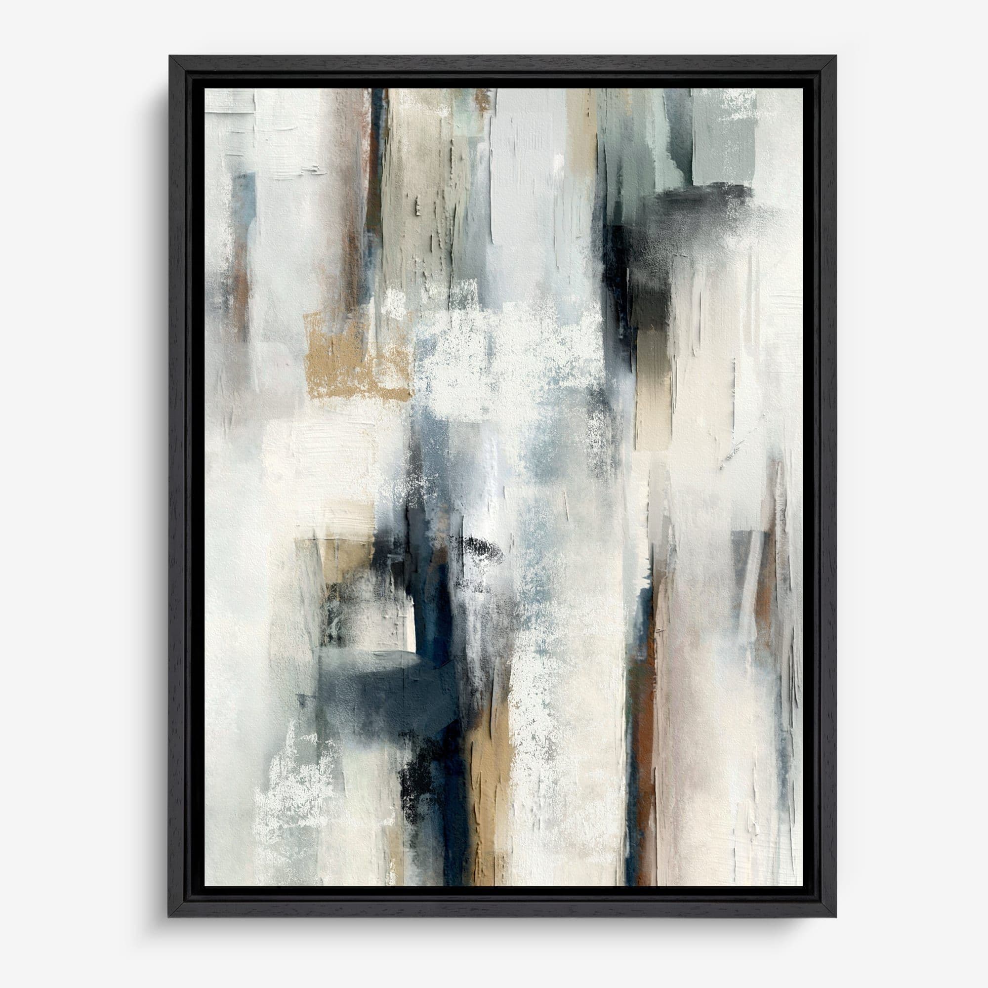 Abstract Grijs Verf Canvas schilderij
