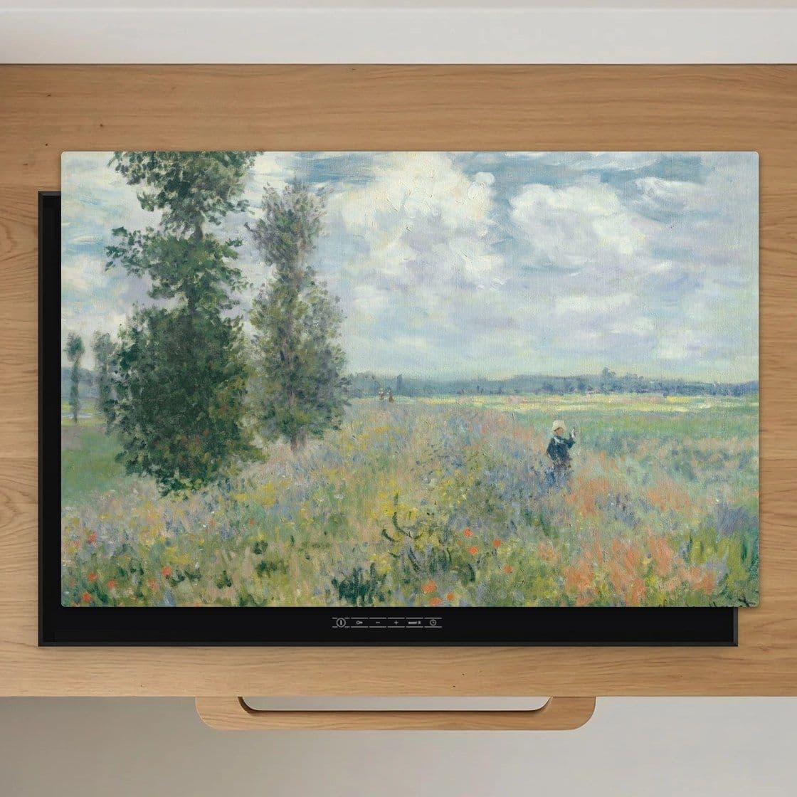 Klaprozenveld bij Argenteuil - Claude Monet Inductiebeschermer