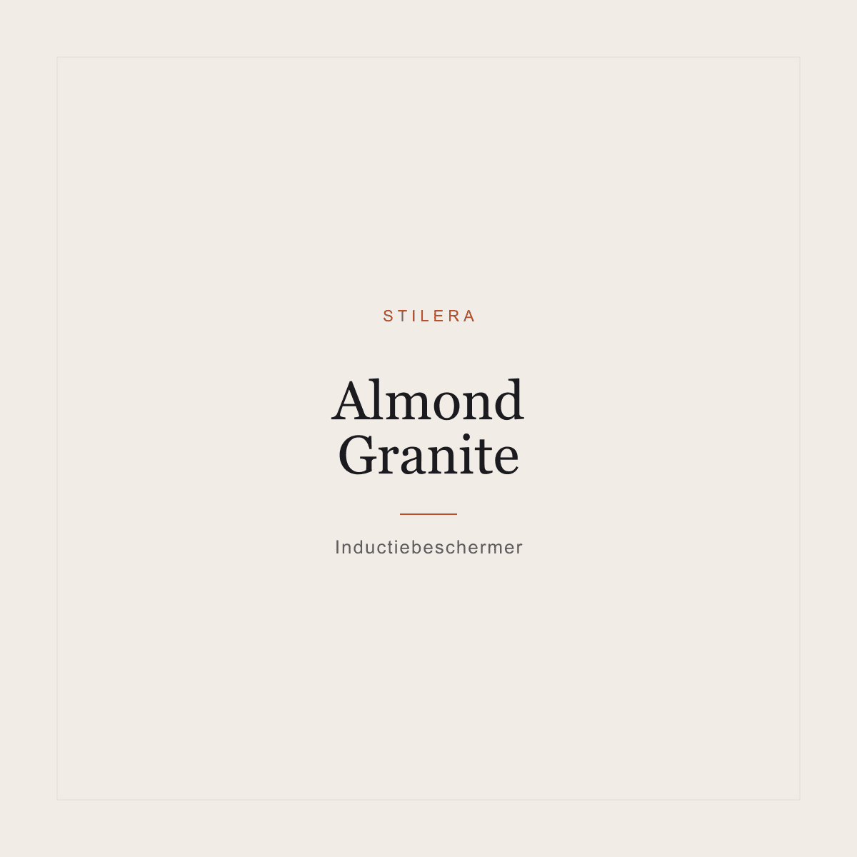 Almond Granite Inductiebeschermer