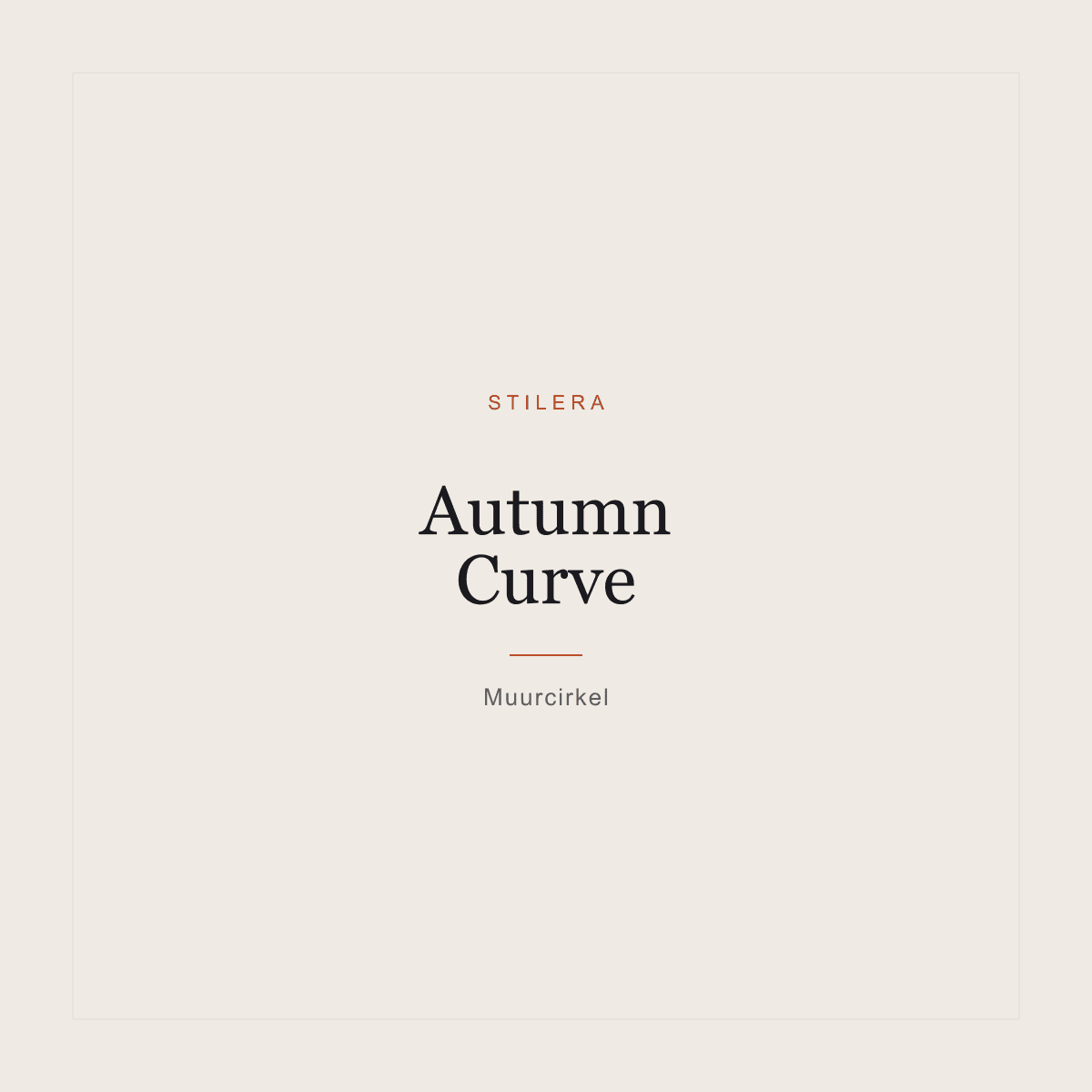 Autumn Curve Muurcirkel