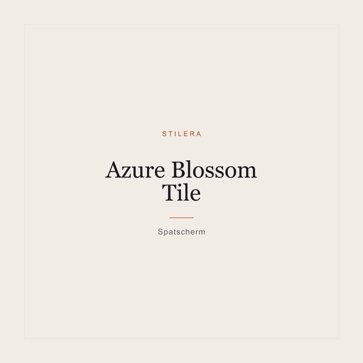 Azure Blossom Tile Spatscherm