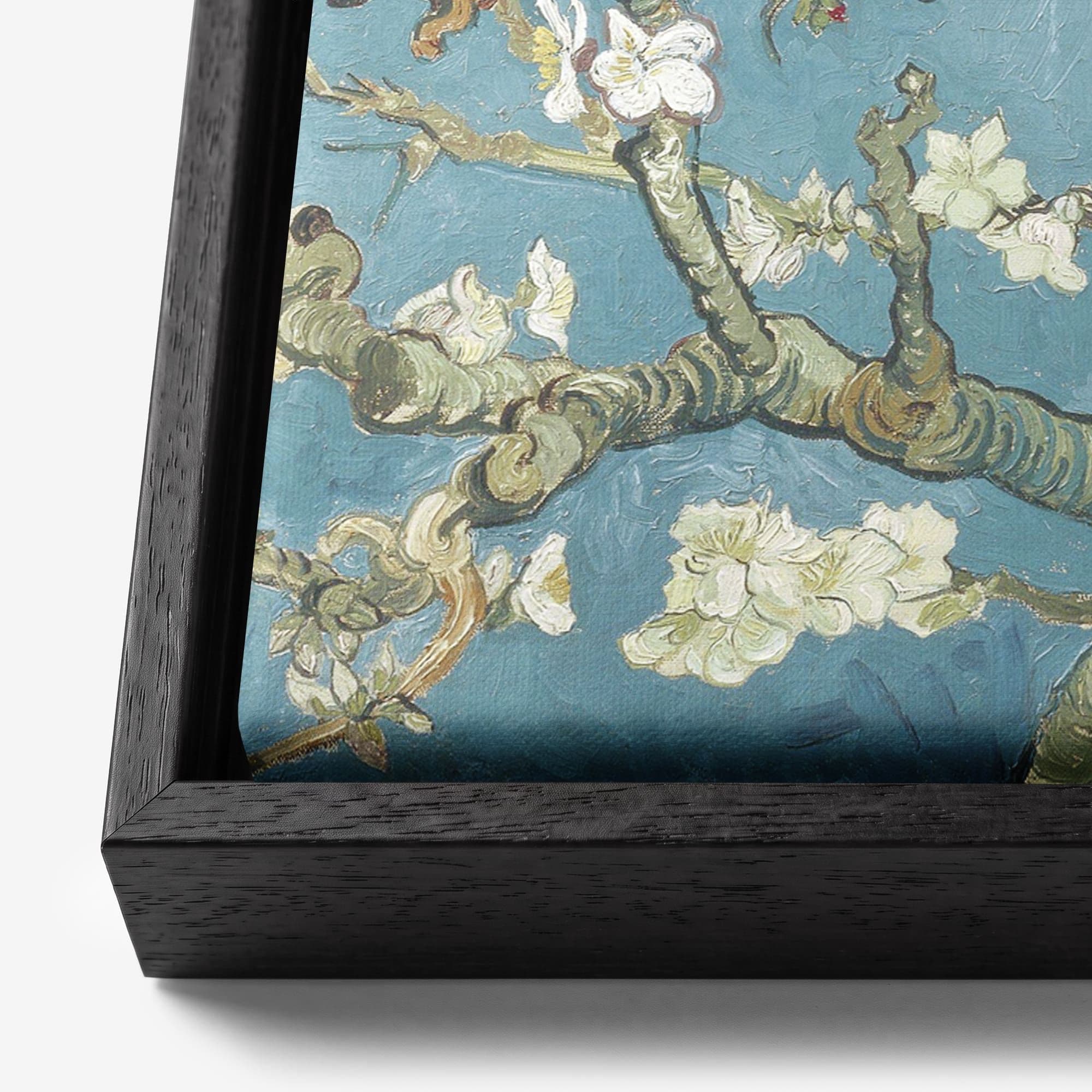 Amandelbloesem - Vincent van Gogh Canvas schilderij, detail frame