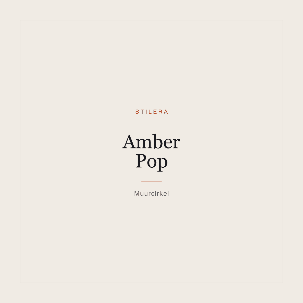 Amber Pop Muurcirkel