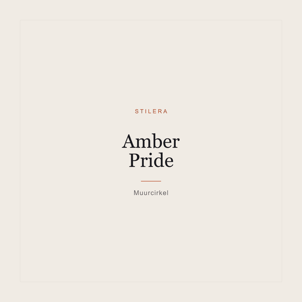 Amber Pride Muurcirkel