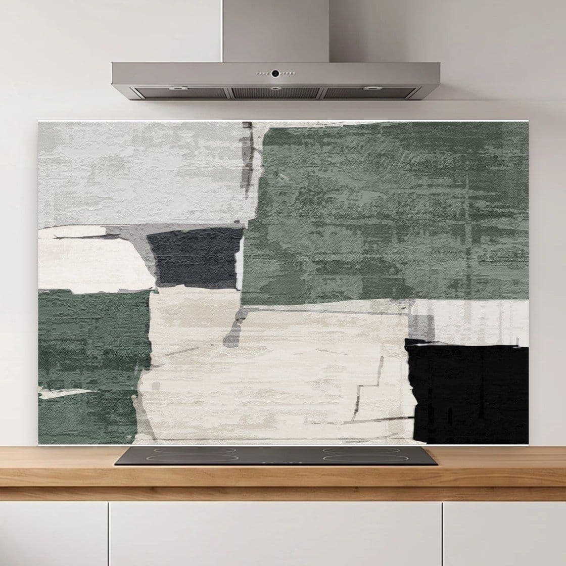 Concrete Block Green Spatscherm