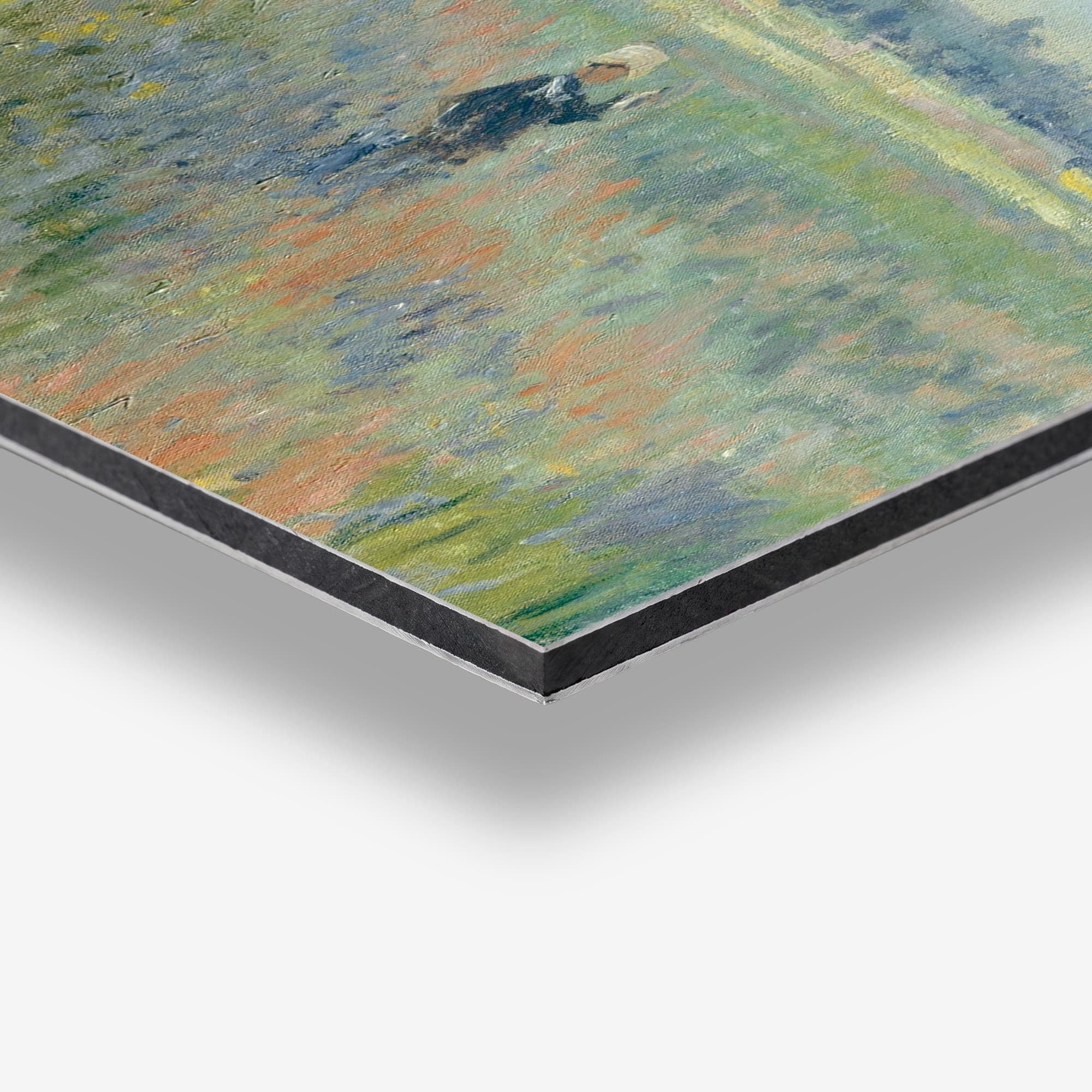 Klaprozenveld bij Argenteuil - Claude Monet Spatscherm, detail rand
