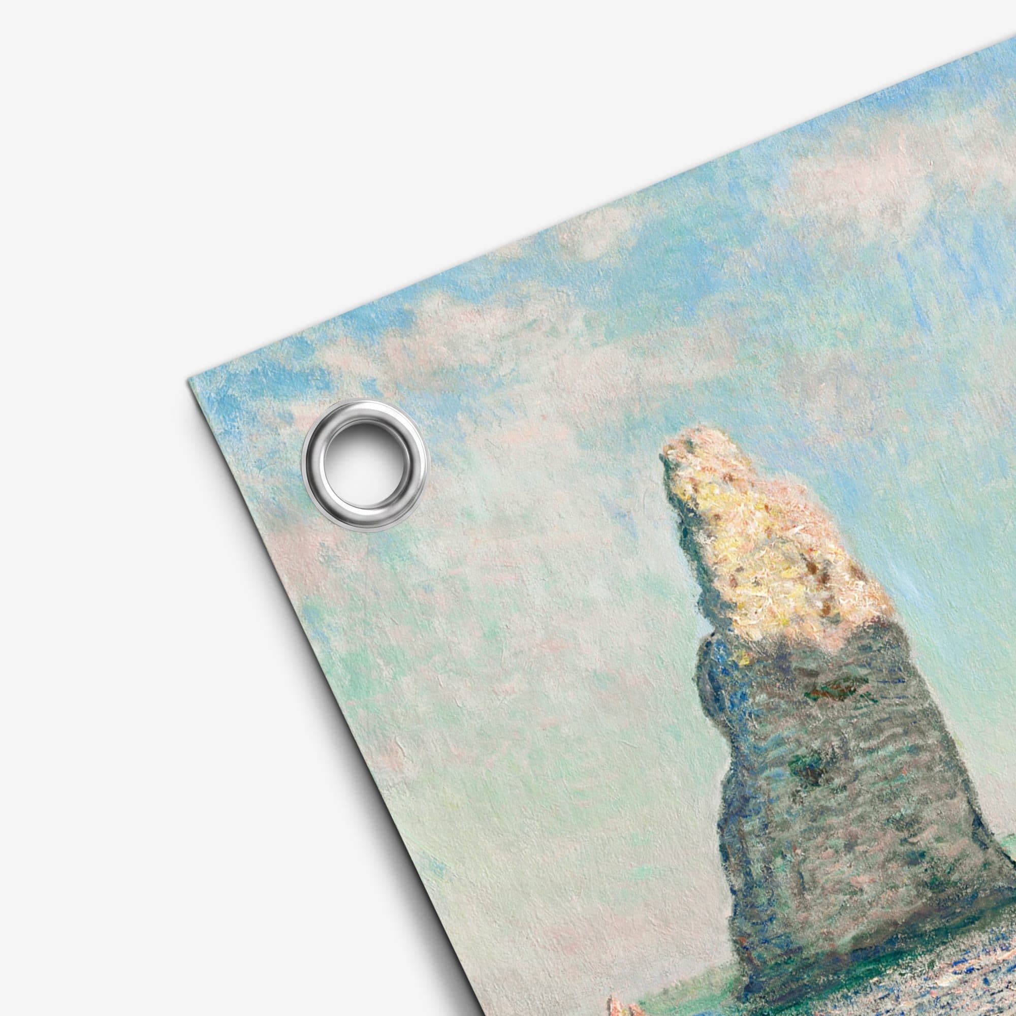 De kliffen bij Étretat - Claude Monet, detail hoek